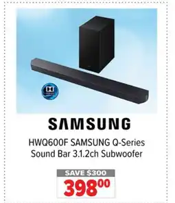 2001 Audio Video HWQ600F SAMSUNG Q-Series Sound Bar 3.1.2ch Subwoofer offer