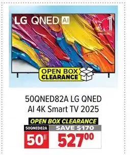 2001 Audio Video 50QNED82A LG 50 QNED AI 4K Smart TV 2025 offer
