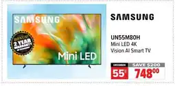 2001 Audio Video UN55M80H 55 SAMSUNG Mini LED 4K Vision AI Smart TV offer