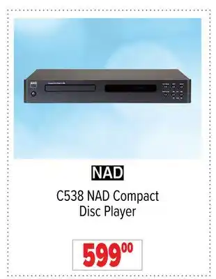 2001 Audio Video C538 NAD Compact Disc Player offer