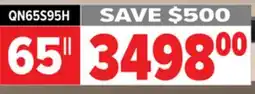 2001 Audio Video QN65S95H 65 SAMSUNG 4K OLED HDR PRO GLARE FREE TV offer