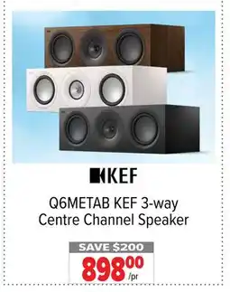 2001 Audio Video Q6METAB KEF 3-way Centre Channel Speaker offer