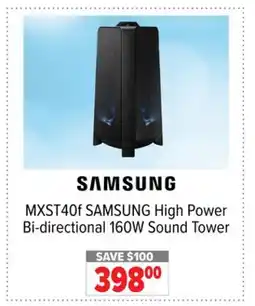2001 Audio Video MXST40f SAMSUNG High Power Bi-directional 160W Sound Tower offer