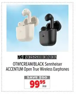 2001 Audio Video OTW1CREAM/BLACK Sennheiser ACCENTUM Open True Wireless Earphones offer