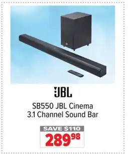2001 Audio Video SB550 JBL Cinema 3.1 Channel Sound Bar offer