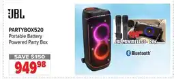 2001 Audio Video PARTYBOX520 JBL Portable Battery Powered Party Box offer