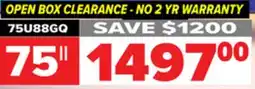 2001 Audio Video 75U88GQ QLED Mini-LED Pro offer