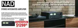 2001 Audio Video C3030 NAD STEREO INTEGRATED AMPLIFIER offer