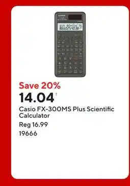 Staples Casio FX-300MS Plus Scientific Calculator offer
