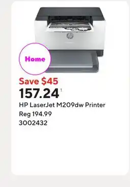 Staples HP LaserJet M209dw Printer offer