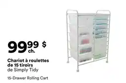 Michaels Chariot à roulettes de 15 tiroirs de Simply Tidy offer