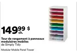 Michaels Tour de rangement à panneaux modulaires mobiles de Simply Tidy offer