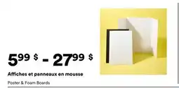 Michaels Affiches et panneaux en mousse offer