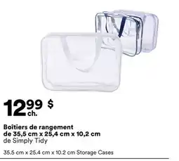 Michaels Boîtiers de rangement de 35,5 cm x 25,4 cm x 10,2 cm de Simply Tidy offer