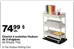 Michaels Chariot à roulettes Hudson de 3 étages de Simply Tidy offer
