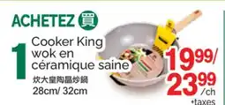 T&T Supermarket Cooker King wok en céramique saine offer