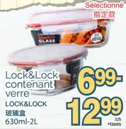 T&T Supermarket Lock&Lock contenant verre offer