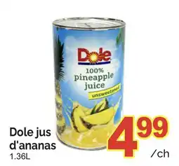 T&T Supermarket DOLE JUS D'ANANAS offer