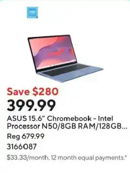 Staples Asus 15.6" chromebook offer