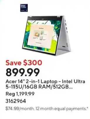 Acer 14" 2-in-1 Laptop