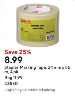 Staples Staples Masking Tape offer
