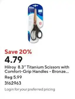 Staples Hilroy titanium scissors offer