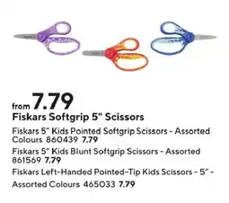 Staples Fiskars Softgrip 5" Scissors offer