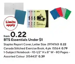 Staples BTS Essentials offer