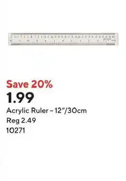 Staples Acrylic Ruler offer