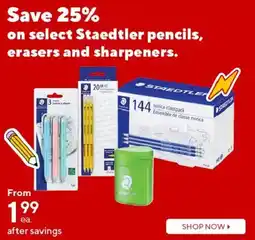 Staples Staedtler pencils erasers and sharpeners offer