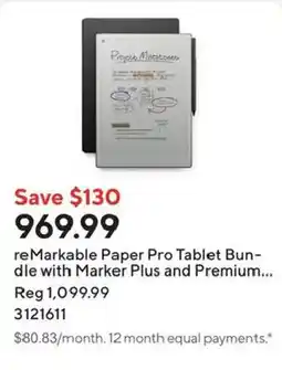Staples remarkable paper pro tablet bundle with marker plus and premium offer