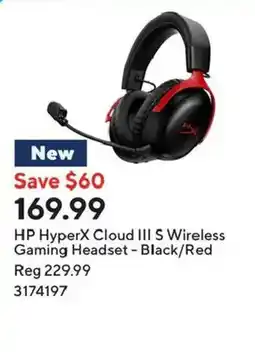 Staples Hp hyperx cloud iii s wireless gaming headset offer