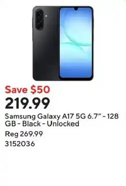 Staples Samsung Galaxy A17 5G offer