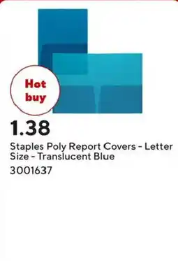 Staples Staples Poly Report Covers offer