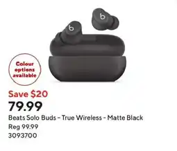 Staples Beats Solo Buds - True Wireless - Matte Black offer