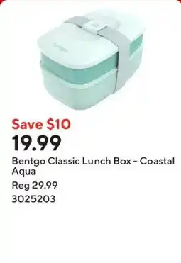 Staples Bentgo Classic Lunch Box - Coastal Aqua offer