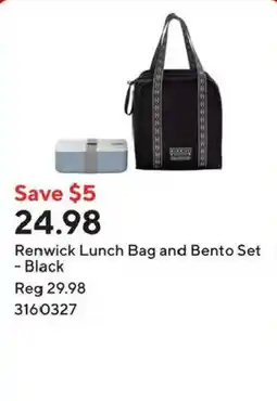 Staples Renwick Lunch Bag and Bento Set - Black offer