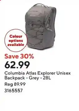 Staples Columbia Atlas Explorer Unisex Backpack offer