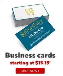 Staples Business cards offer