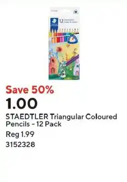 Staples Staedtler Triangular Coloured Pencils offer