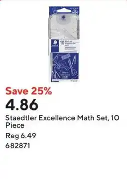 Staples Staedtler Excellence Math Set offer