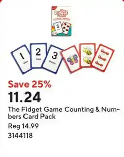 Staples The Fidget Game Counting & Numbers Card Pack offer