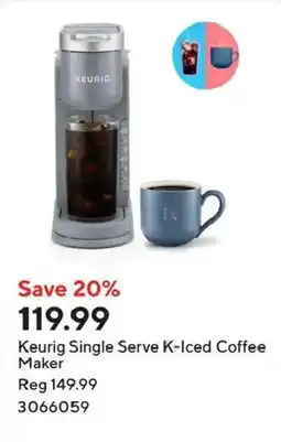 Staples Keurig Single Serve K-Iced Coffee Maker offer