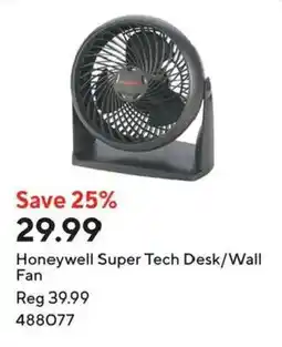 Staples Honeywell Super Tech Desk/Wall Fan offer