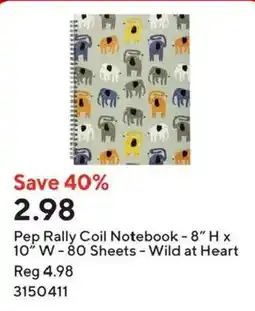 Staples Pep Rally Coil Notebook offer