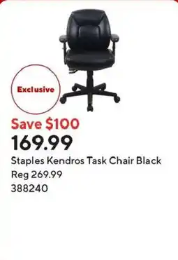 Staples Staples Kendros Task Chair Black offer