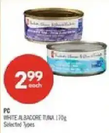 Shoppers Drug Mart PC white albacore tuna offer