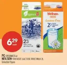 Shoppers Drug Mart PC Organics or Neilson Trutaste Lactose Free Milk offer