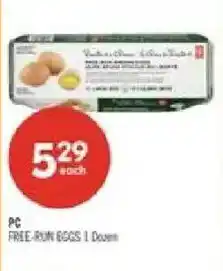 Shoppers Drug Mart PC free-run eggs 1 dozen offer