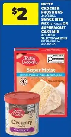 Real Canadian Superstore Betty Crocker frostings offer